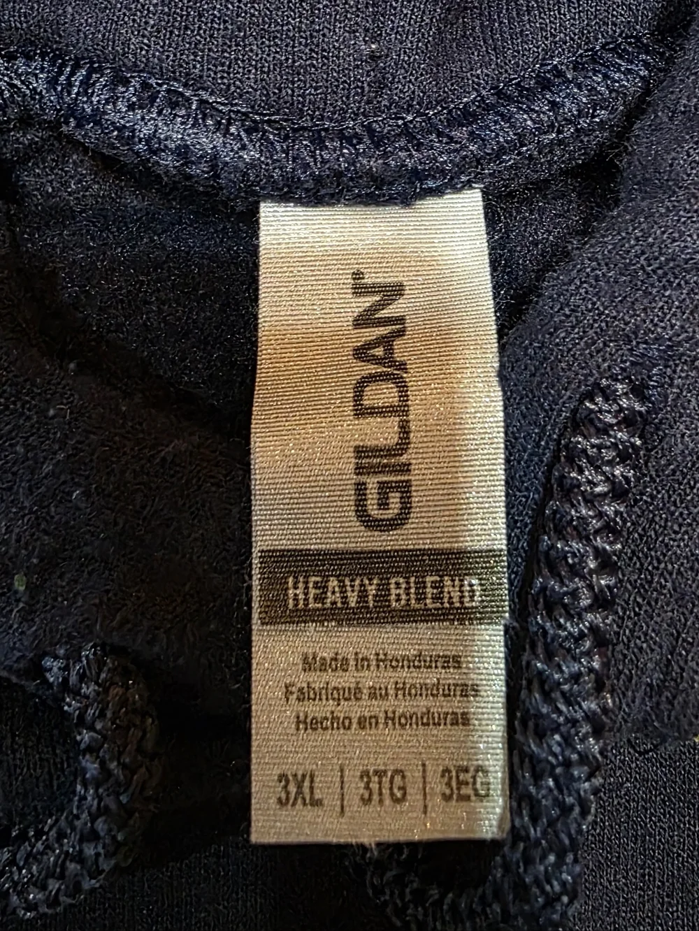 Gildan Navy Men's Hoodie with Yellow 'Michigan vs Everybody' and Blue Men 3XL - Picture 4 of 8